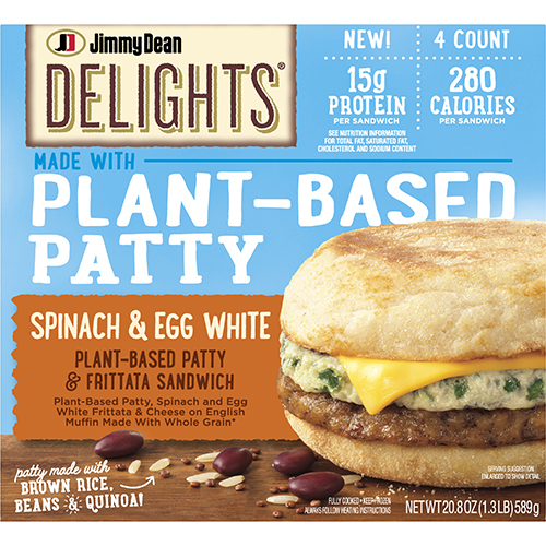 Jimmy Dean Delights Plant Based Patty and Frittata Sandwich