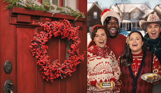 This is a photo of carolers getting ready to sing a song.